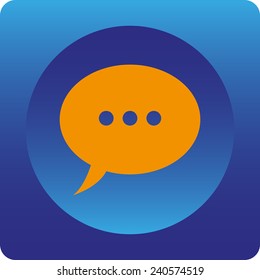 Flat icon of a communication