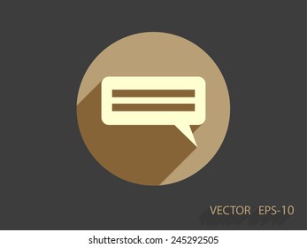 Flat  icon of a communication