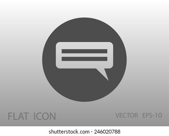 Flat  icon of a communication
