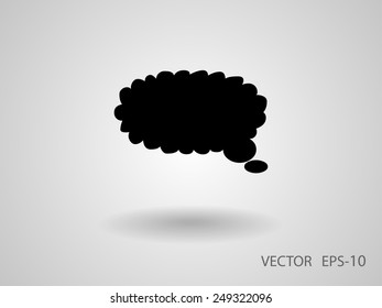 Flat  icon of a communication