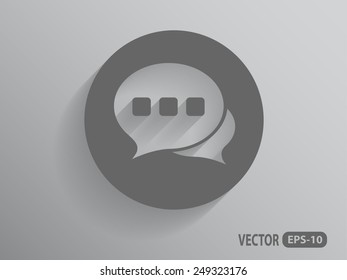 Flat  icon of a communication