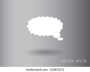 Icono plano de una comunicación