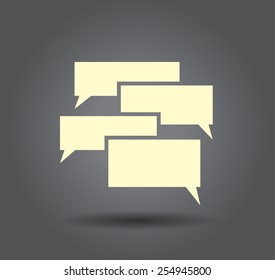 Flat  icon of a communication