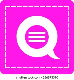 Flat icon of a communication
