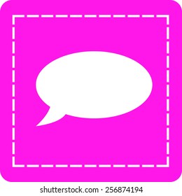 Flat icon of a communication
