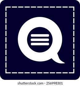 Flat icon of a communication
