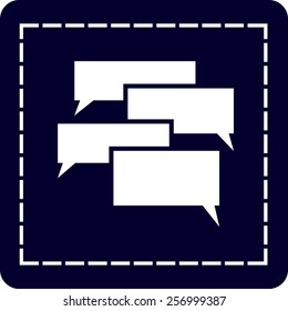 Flat  icon of a communication