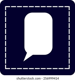 Flat  icon of a communication