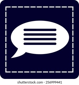 Flat  icon of a communication