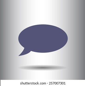 Flat icon of a communication