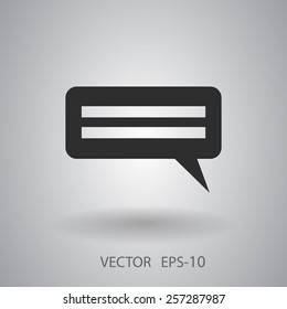 Flat  icon of a communication