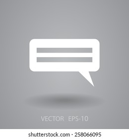 Flat  icon of a communication