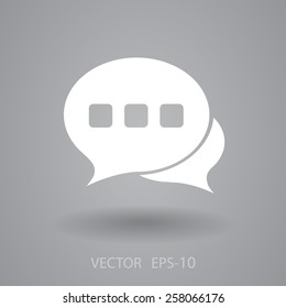 Flat  icon of a communication