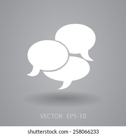 Flat  icon of a communication