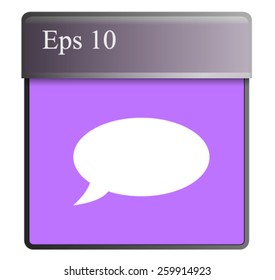 Flat icon of a communication