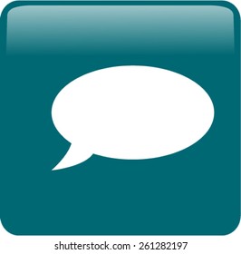 Flat icon of a communication