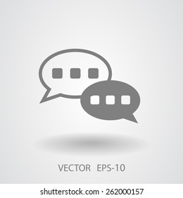 Flat  icon of a communication