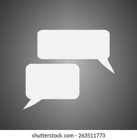 Flat icon of a communication