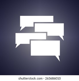 Flat  icon of a communication