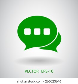 Flat  icon of a communication