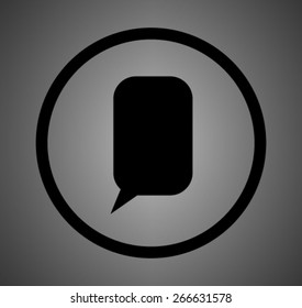 Flat  icon of a communication