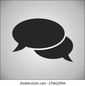 Flat  icon of a communication