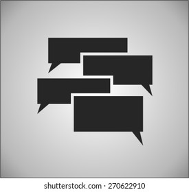 Flat  icon of a communication