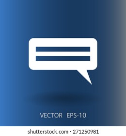 Flat  icon of a communication