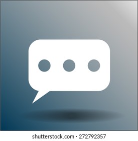 Flat  icon of a communication