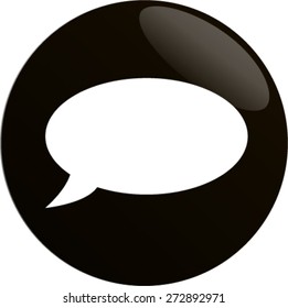Flat icon of a communication