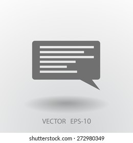 Flat icon of a communication
