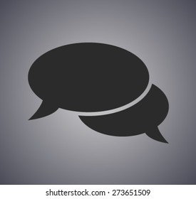 Flat  icon of a communication