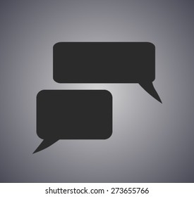 Flat icon of a communication