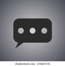 Flat  icon of a communication