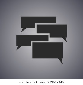 Flat  icon of a communication