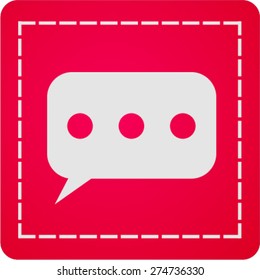 Flat  icon of a communication