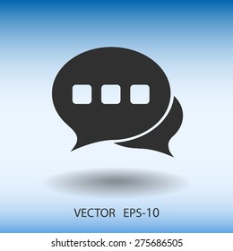 Flat  icon of a communication