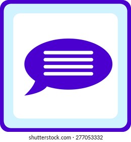 Flat  icon of a communication