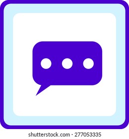 Flat  icon of a communication