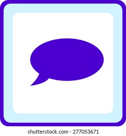 Flat icon of a communication