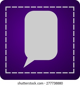 Flat  icon of a communication