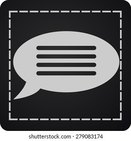 Flat  icon of a communication