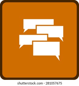 Flat  icon of a communication