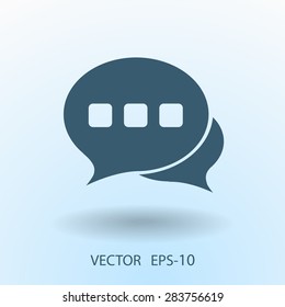 Flat  icon of a communication
