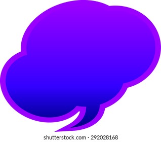 Flat icon of a communication