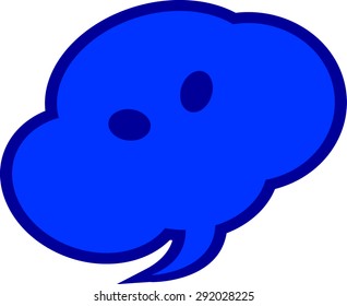 Flat icon of a communication