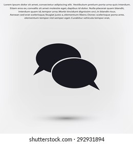 Flat icon of a communication