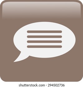 Flat  icon of a communication