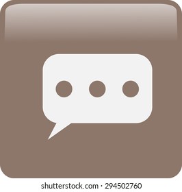 Flat  icon of a communication