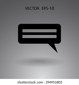 Flat  icon of a communication